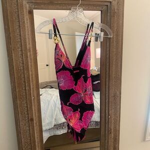 Trina Turk Pink Floral Swimsuit